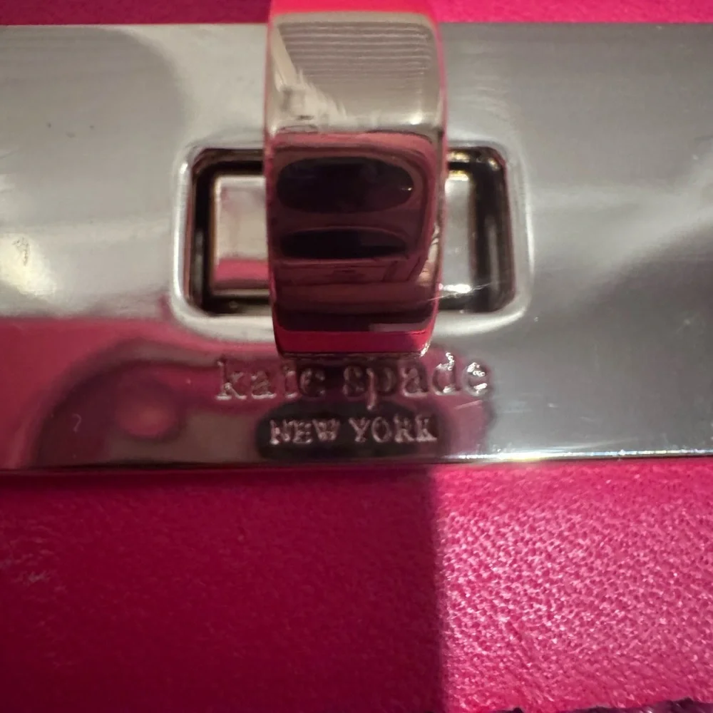 Kate Spade Cedar Street Satchel Pink Plum Leather Top Handle Crossbody - Picture 3 of 6